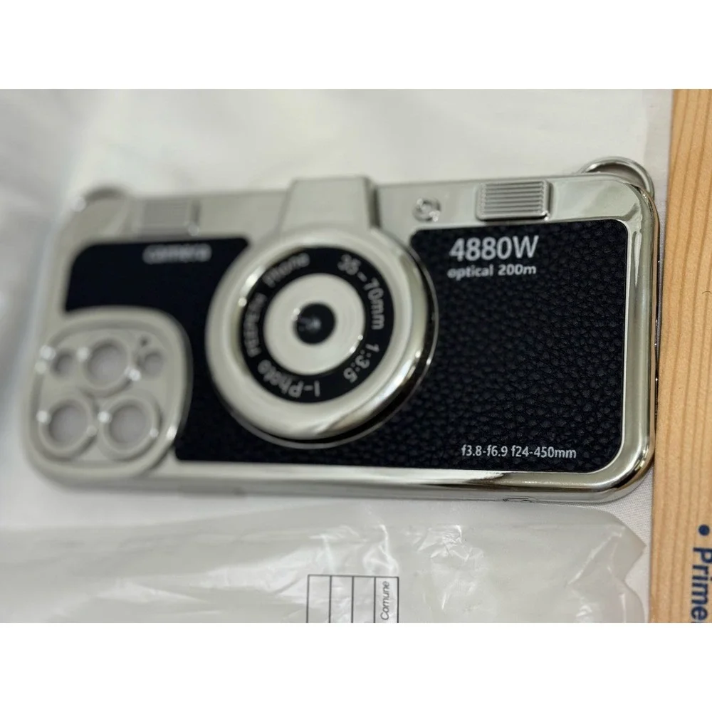 Phone Case For Apple iPhone 13 Pro Max Camera Black Silver New‎